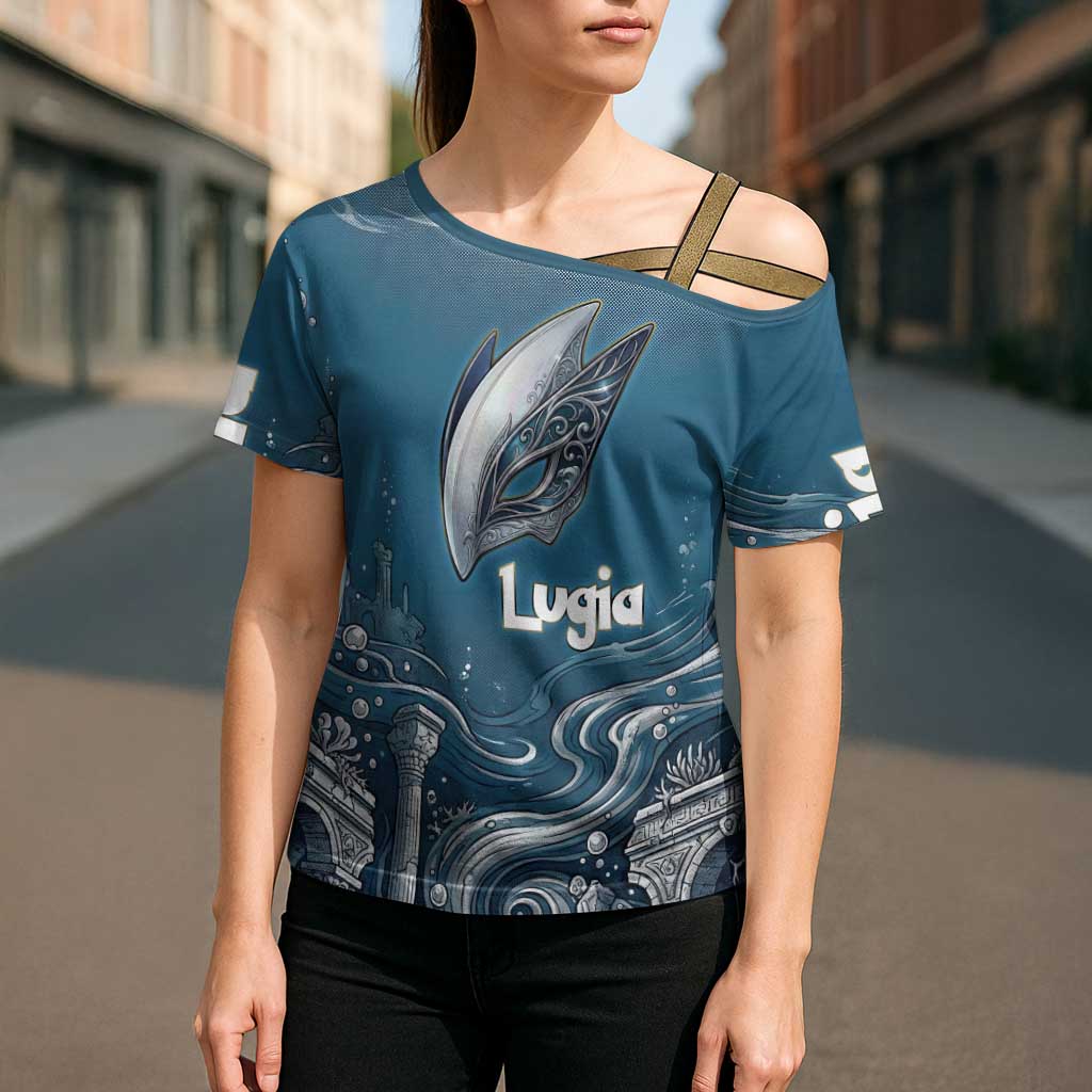 Lugia Legendary Cross Shoulder Shirt Lugia in the Lost Underwater Temple