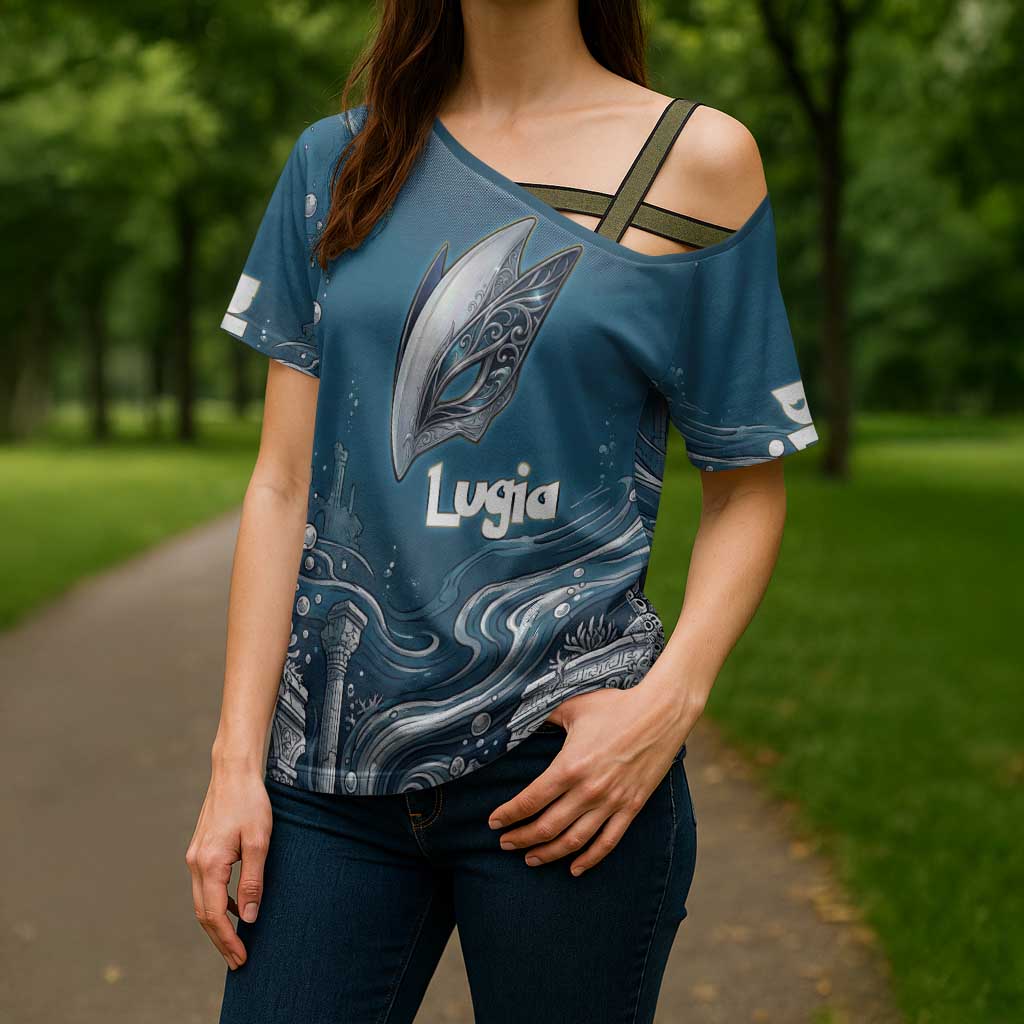 Lugia Legendary Cross Shoulder Shirt Lugia in the Lost Underwater Temple