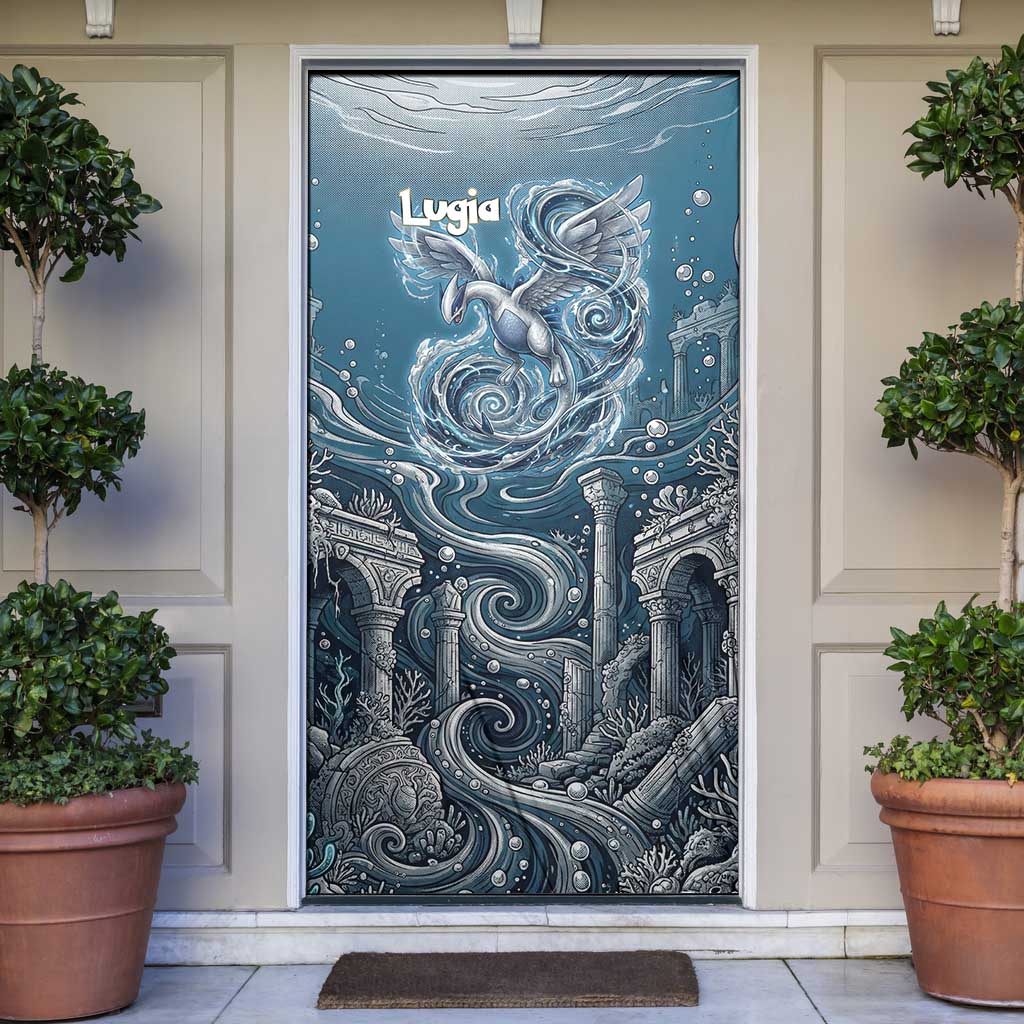 Lugia Legendary Door Cover Lugia in the Lost Underwater Temple