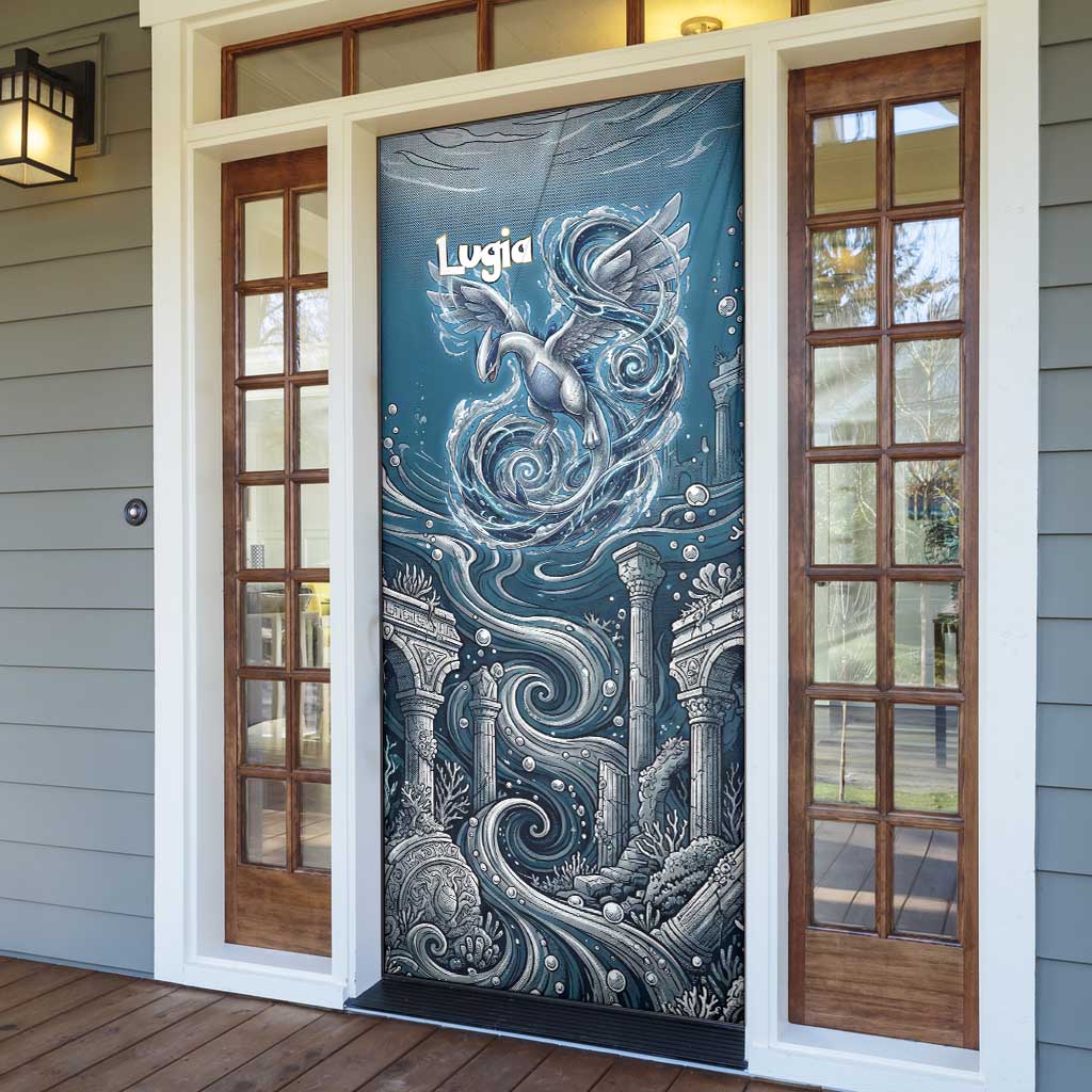 Lugia Legendary Door Cover Lugia in the Lost Underwater Temple