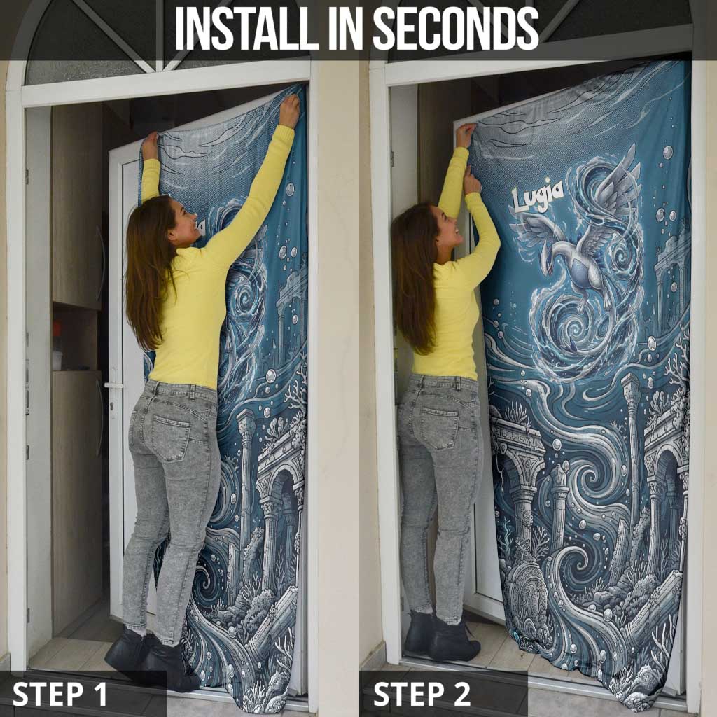 Lugia Legendary Door Cover Lugia in the Lost Underwater Temple