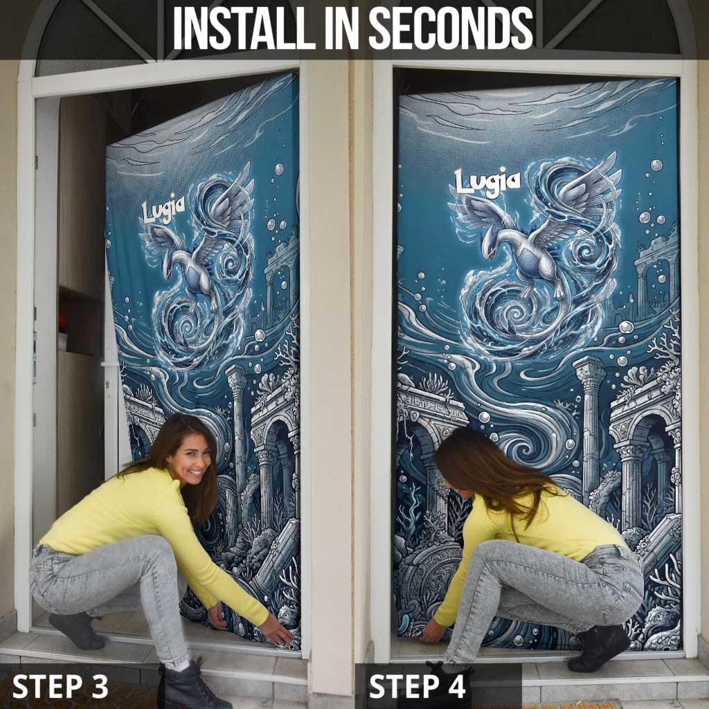 Lugia Legendary Door Cover Lugia in the Lost Underwater Temple