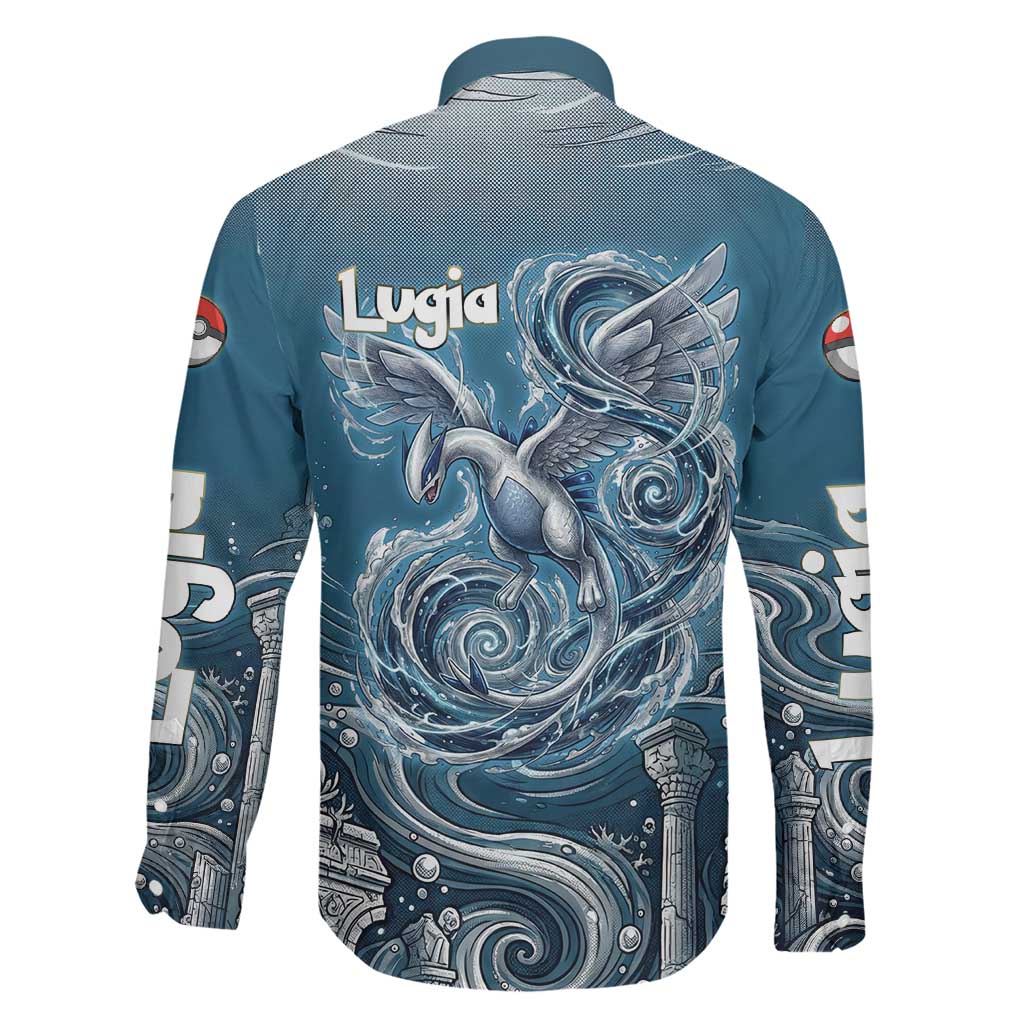 Lugia Legendary Family Matching Summer Maxi Dress and Hawaiian Shirt Lugia in the Lost Underwater Temple
