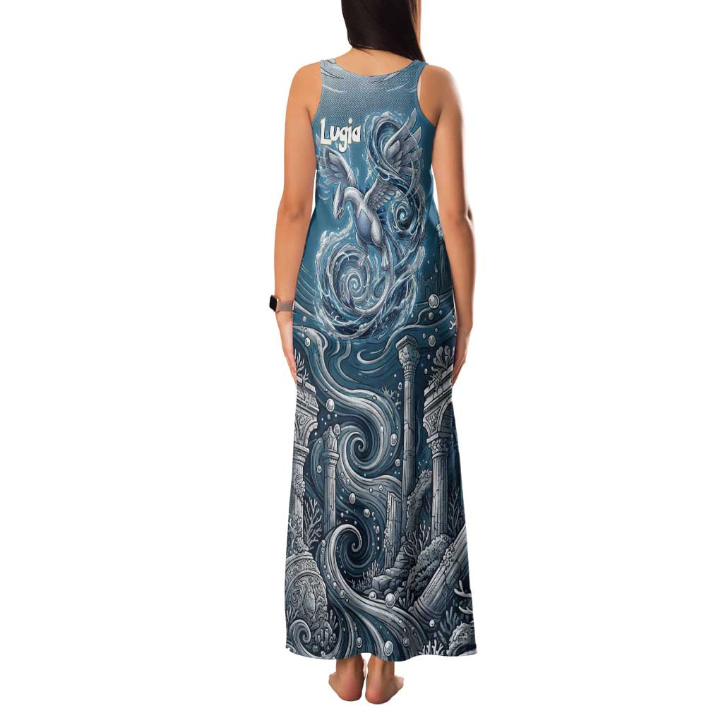 Lugia Legendary Family Matching Tank Maxi Dress and Hawaiian Shirt Lugia in the Lost Underwater Temple