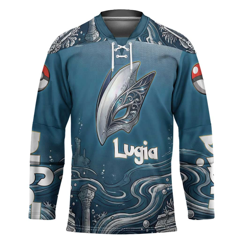 Lugia Legendary Hockey Jersey Lugia in the Lost Underwater Temple