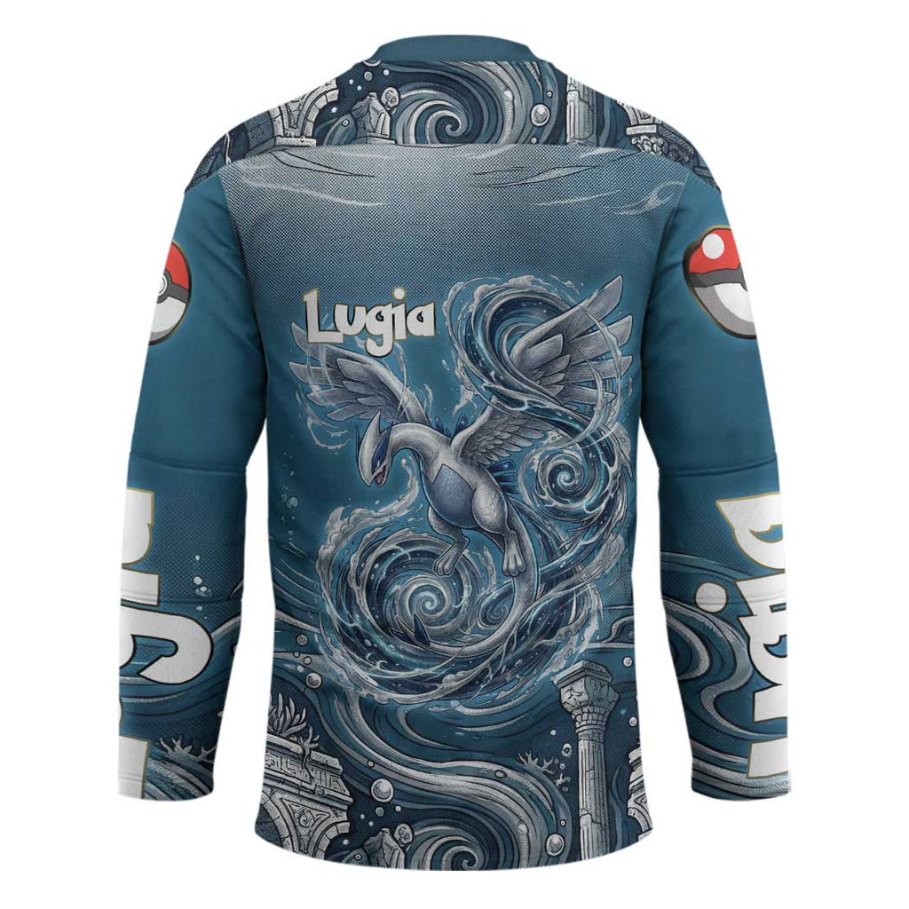 Lugia Legendary Hockey Jersey Lugia in the Lost Underwater Temple