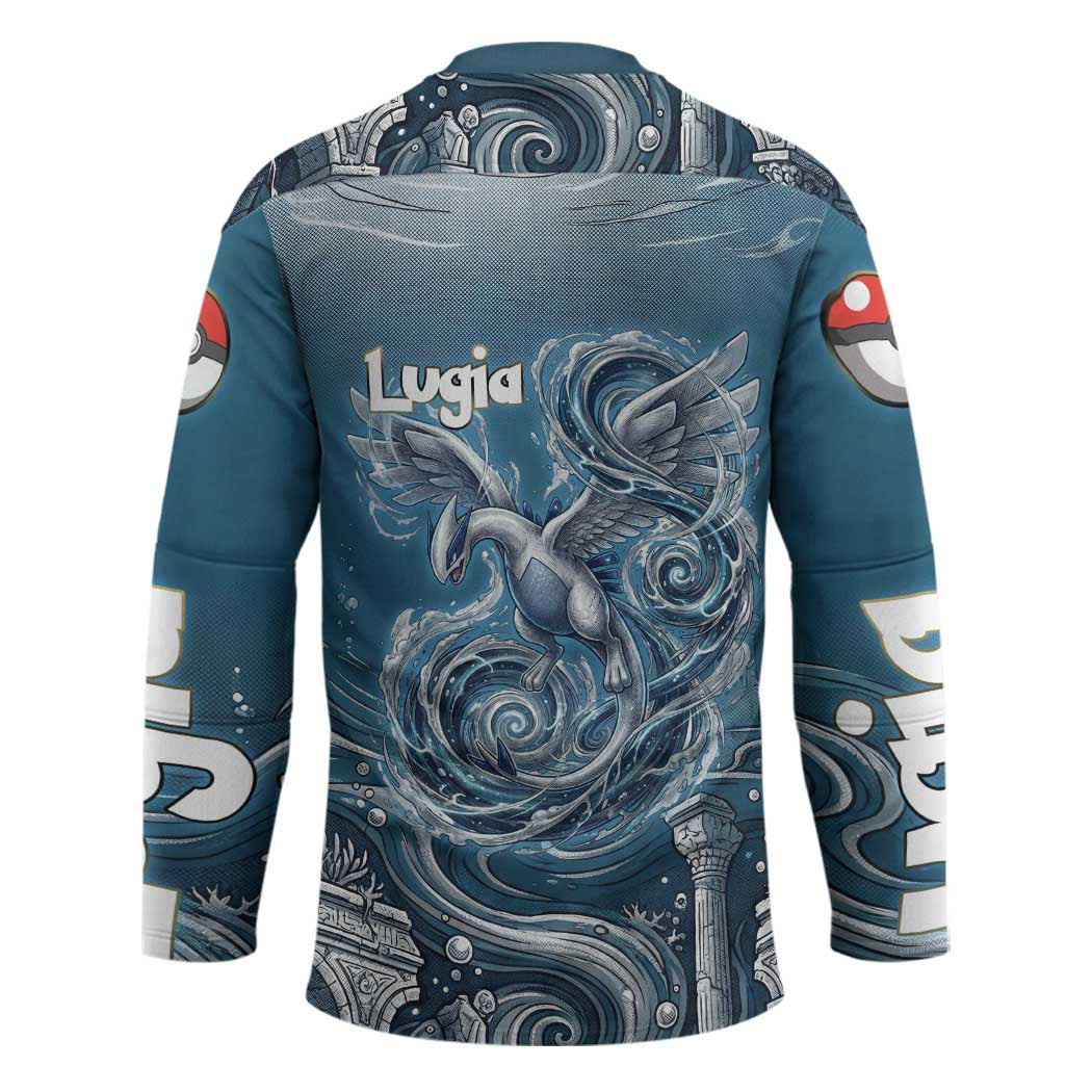 Lugia Legendary Hockey Jersey Lugia in the Lost Underwater Temple