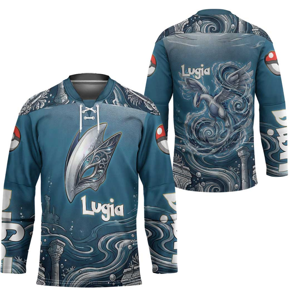 Lugia Legendary Hockey Jersey Lugia in the Lost Underwater Temple