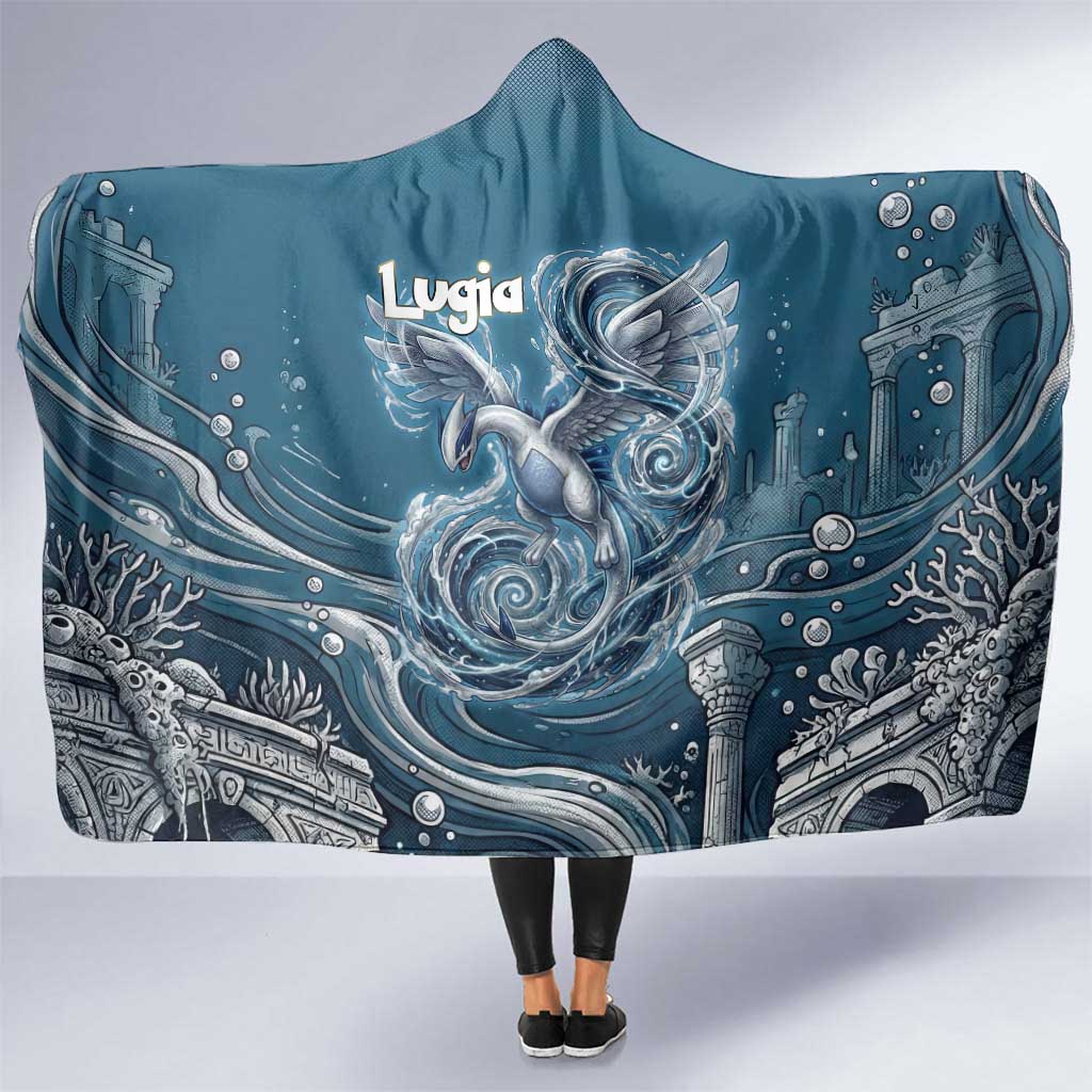 Lugia Legendary Hooded Blanket Lugia in the Lost Underwater Temple