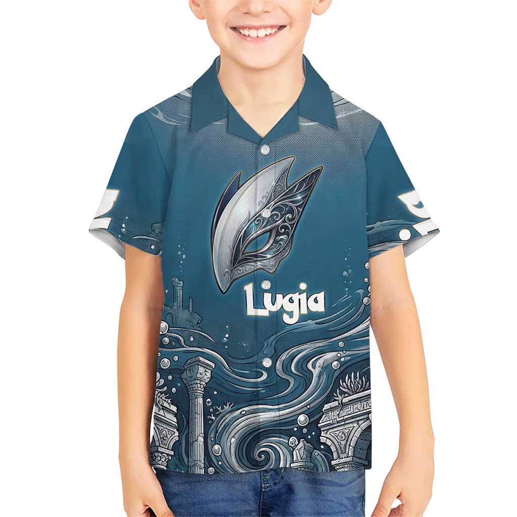 Lugia Legendary Kid Hawaiian Shirt Lugia in the Lost Underwater Temple