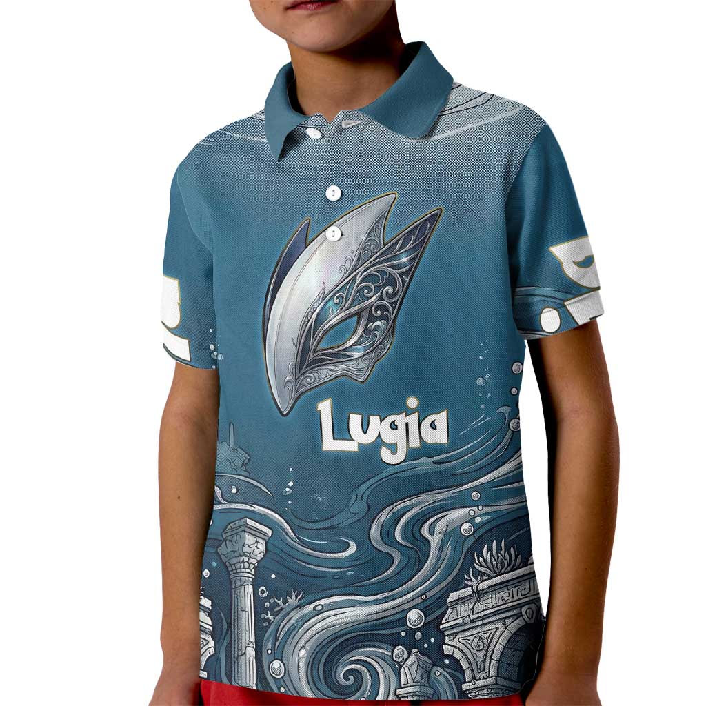 Lugia Legendary Kid Polo Shirt Lugia in the Lost Underwater Temple