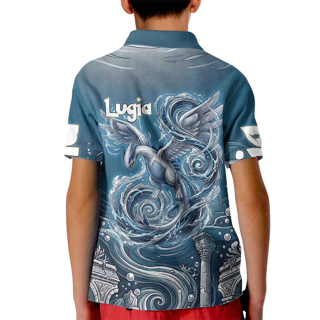 Lugia Legendary Kid Polo Shirt Lugia in the Lost Underwater Temple
