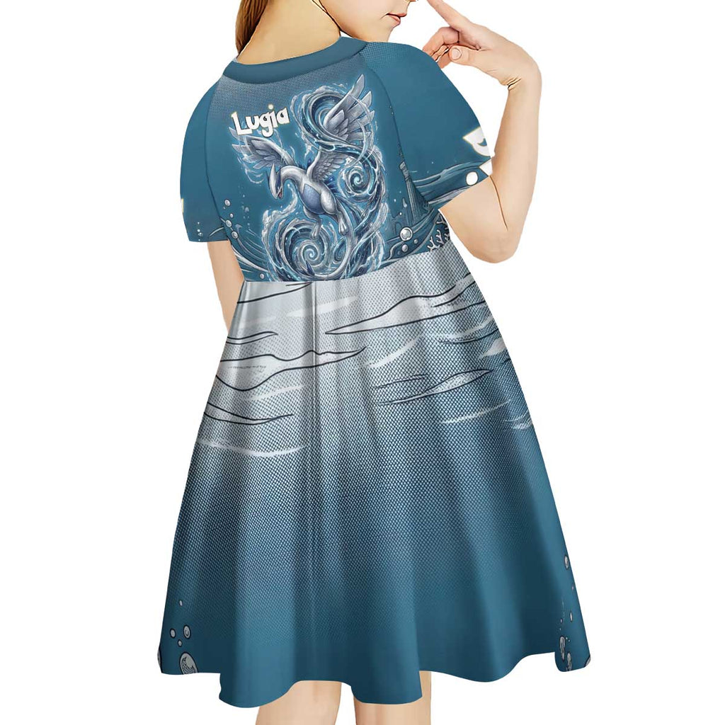 Lugia Legendary Kid Short Sleeve Dress Lugia in the Lost Underwater Temple