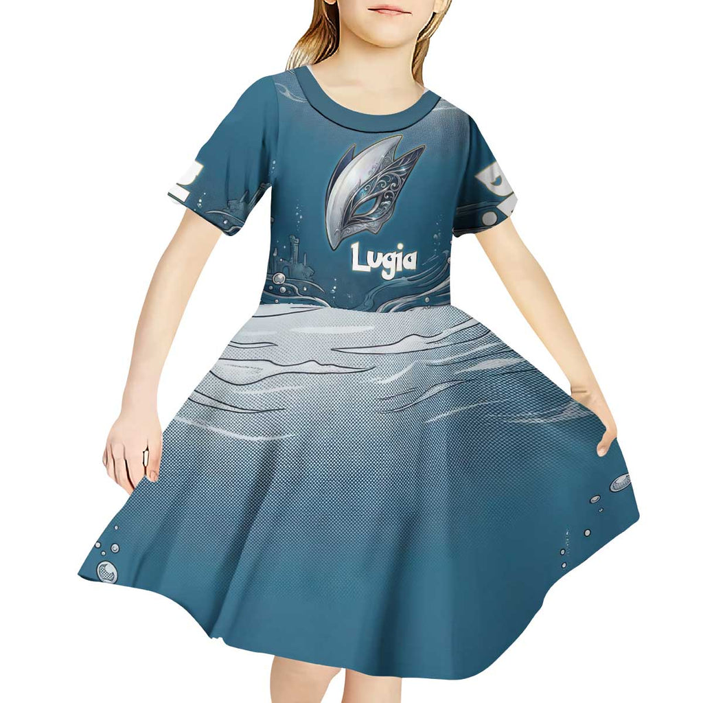 Lugia Legendary Kid Short Sleeve Dress Lugia in the Lost Underwater Temple