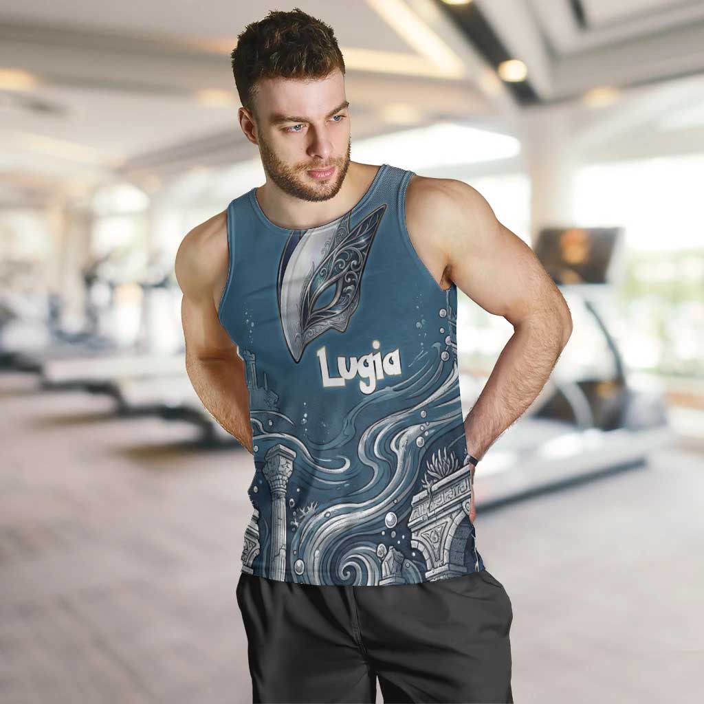 Lugia Legendary Men Tank Top Lugia in the Lost Underwater Temple