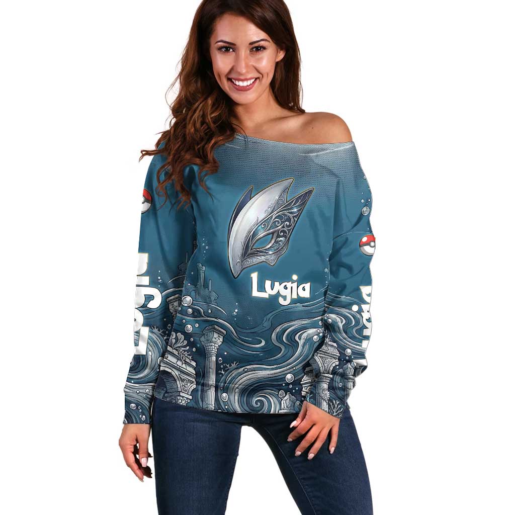 Lugia Legendary Off Shoulder Sweater Lugia in the Lost Underwater Temple