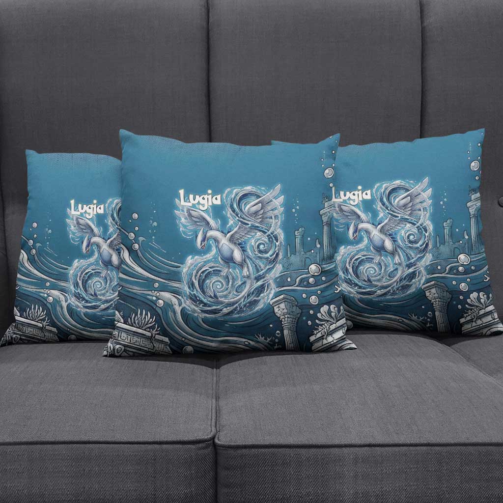 Lugia Legendary Pillow Cover Lugia in the Lost Underwater Temple