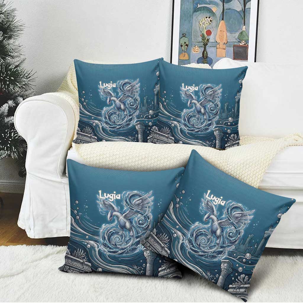 Lugia Legendary Pillow Cover Lugia in the Lost Underwater Temple