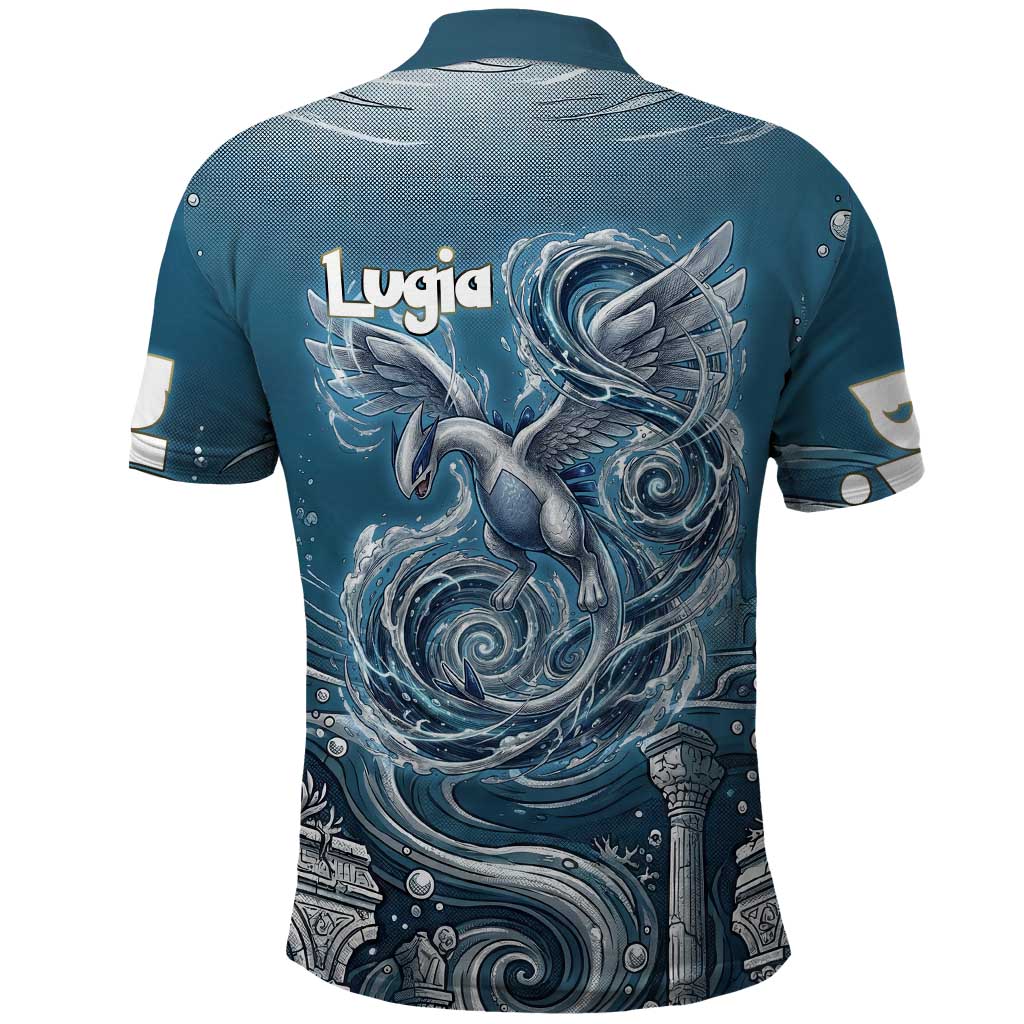 Lugia Legendary Polo Shirt Lugia in the Lost Underwater Temple