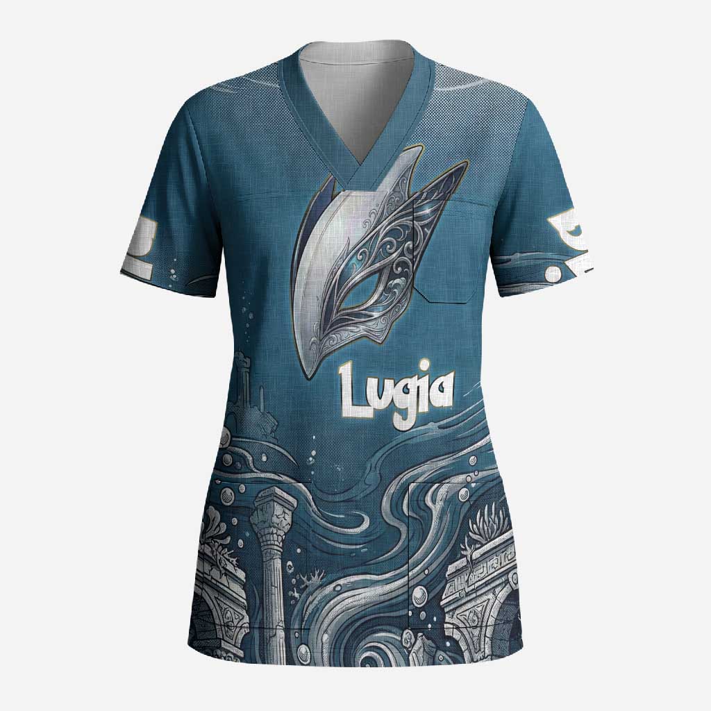 Lugia Legendary Scrub Top Lugia in the Lost Underwater Temple