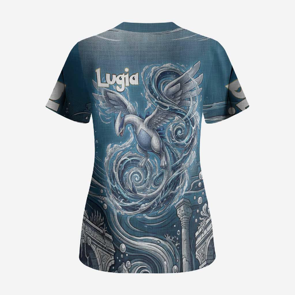 Lugia Legendary Scrub Top Lugia in the Lost Underwater Temple