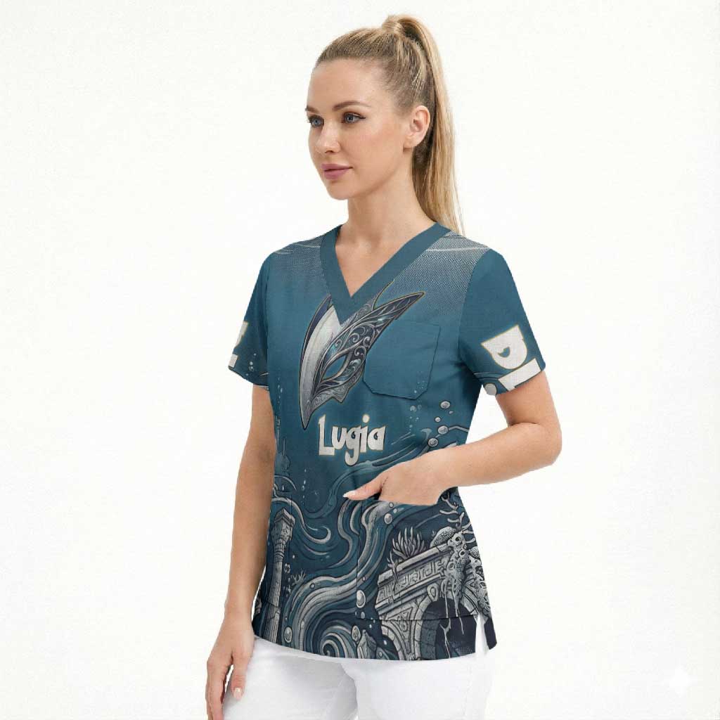 Lugia Legendary Scrub Top Lugia in the Lost Underwater Temple
