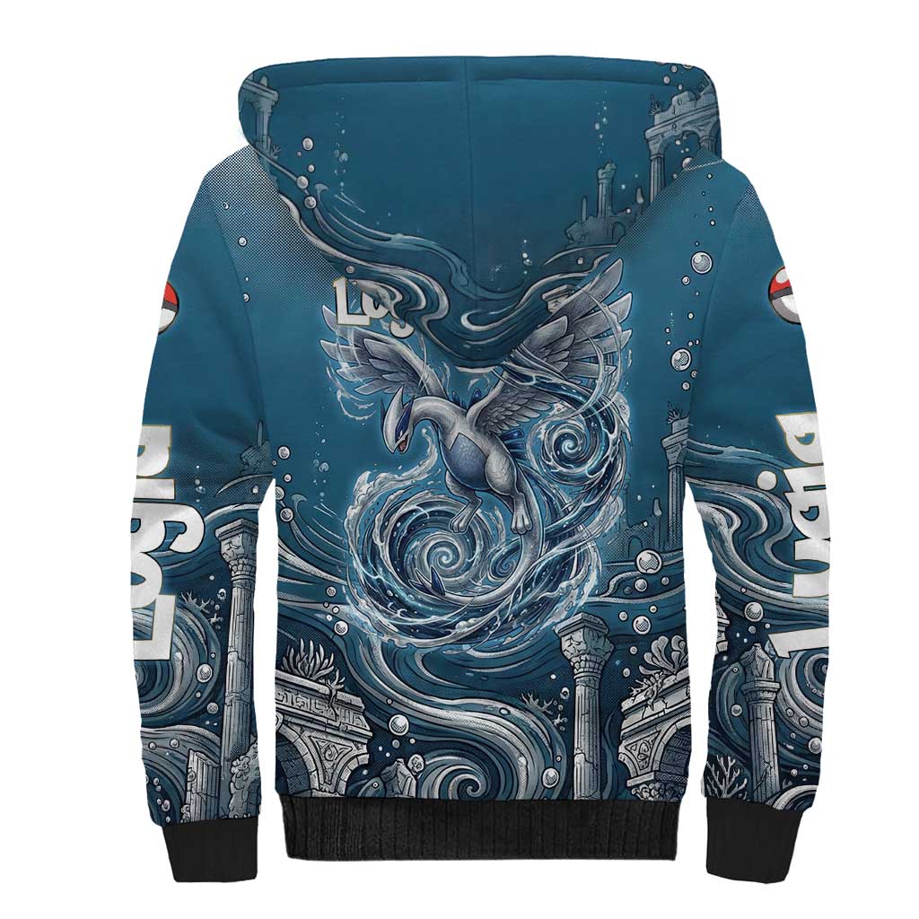 Lugia Legendary Sherpa Hoodie Lugia in the Lost Underwater Temple