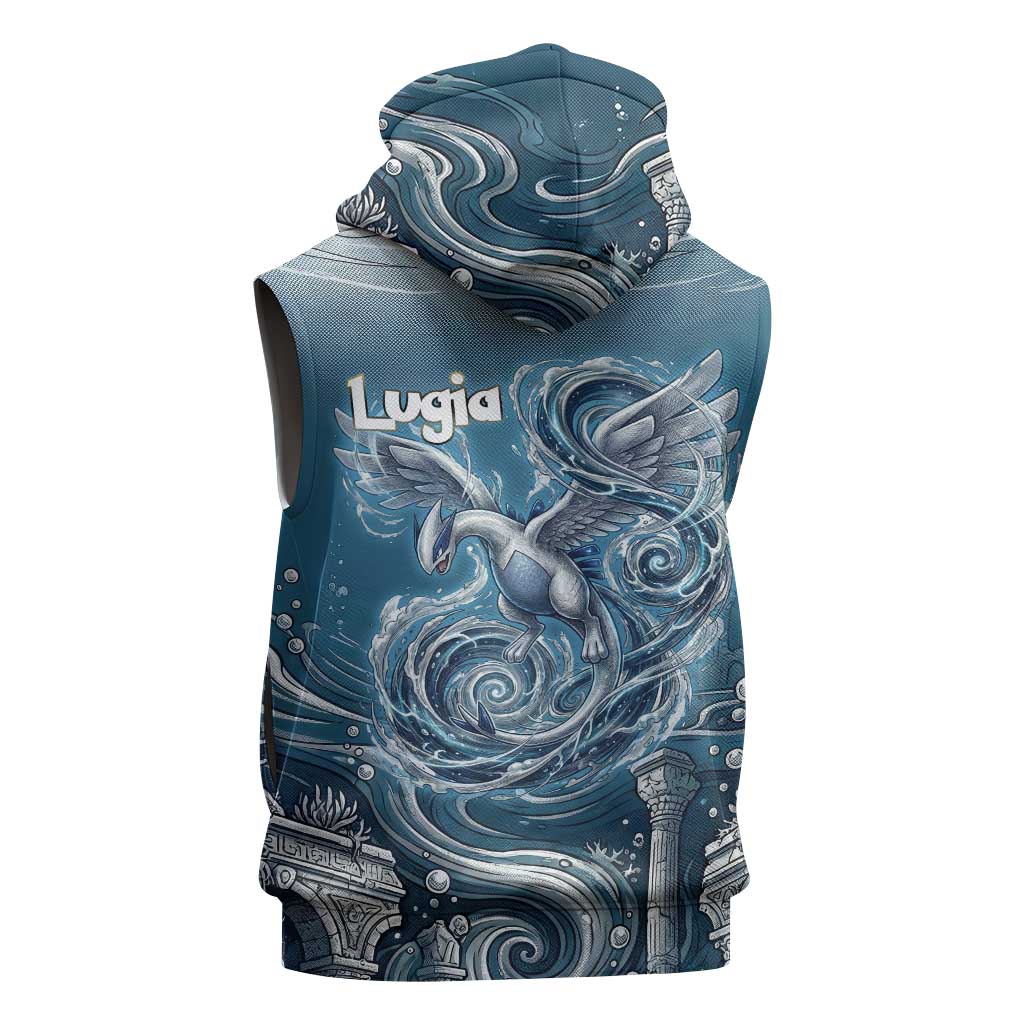 Lugia Legendary Sleeveless Hoodie Lugia in the Lost Underwater Temple