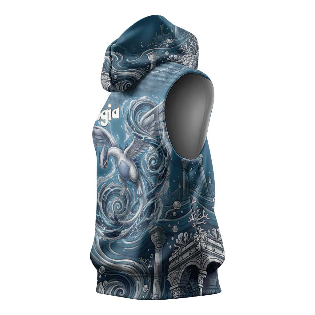 Lugia Legendary Sleeveless Hoodie Lugia in the Lost Underwater Temple