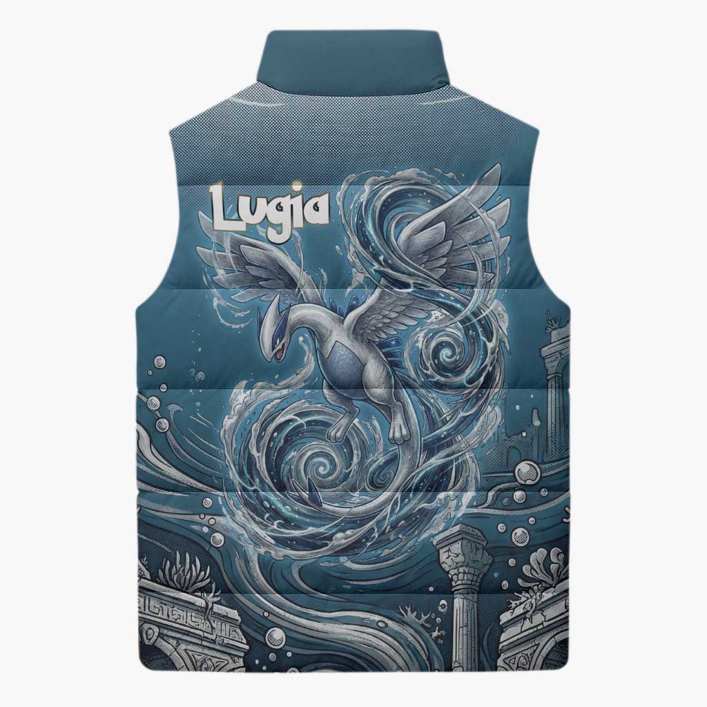 Lugia Legendary Sleeveless Puffer Jacket Lugia in the Lost Underwater Temple