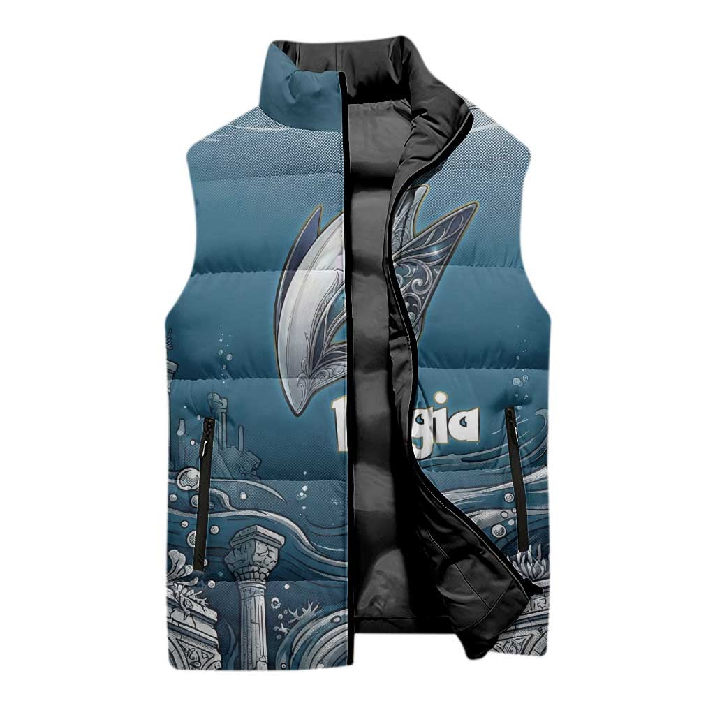 Lugia Legendary Sleeveless Puffer Jacket Lugia in the Lost Underwater Temple