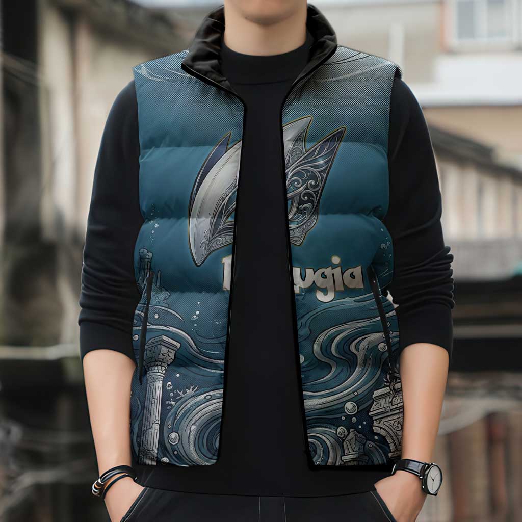 Lugia Legendary Sleeveless Puffer Jacket Lugia in the Lost Underwater Temple