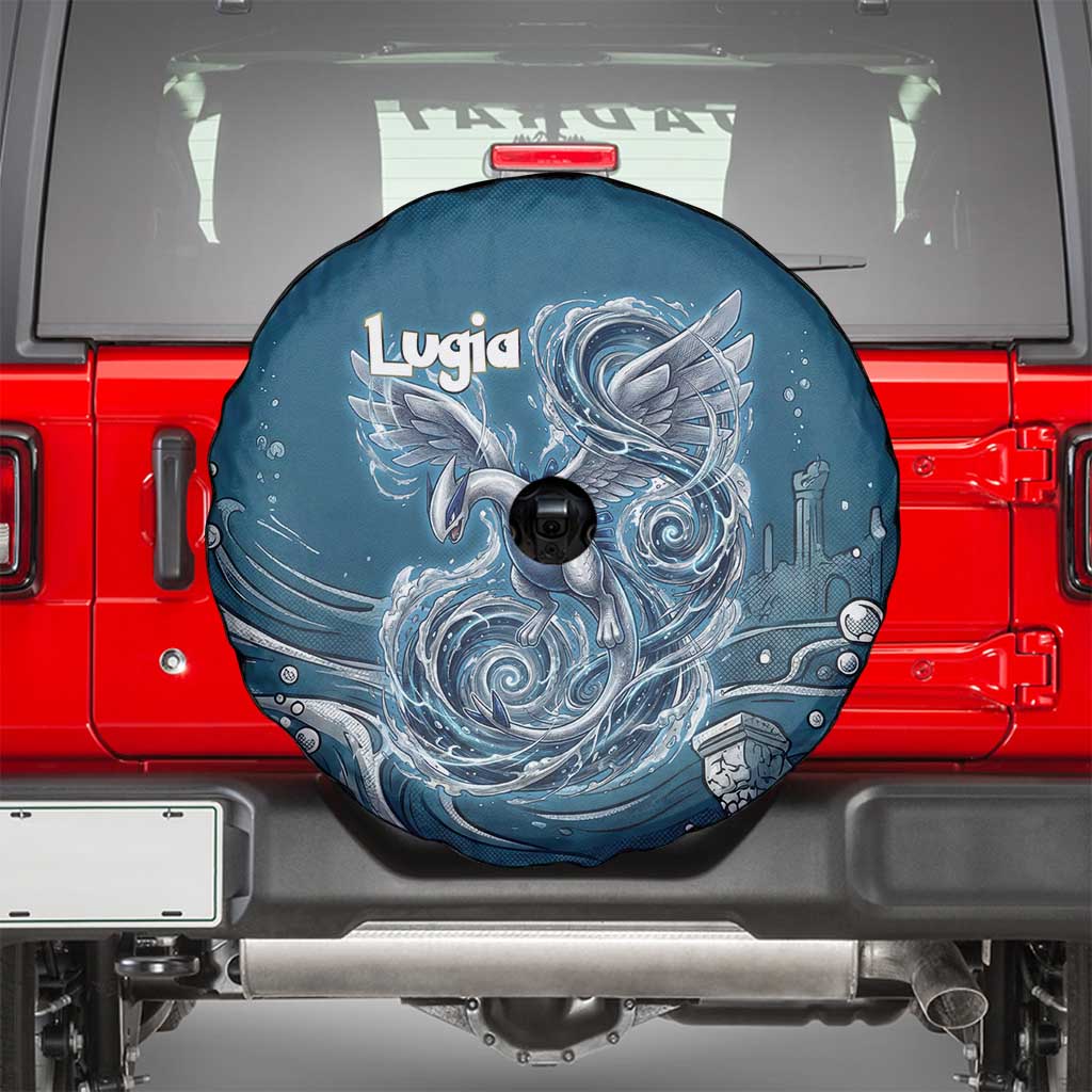 Lugia Legendary Spare Tire Cover Lugia in the Lost Underwater Temple