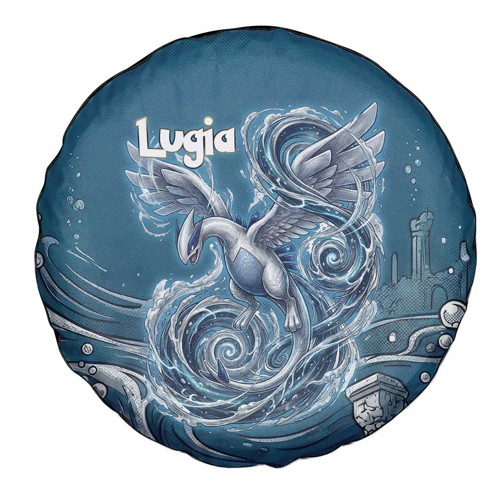 Lugia Legendary Spare Tire Cover Lugia in the Lost Underwater Temple
