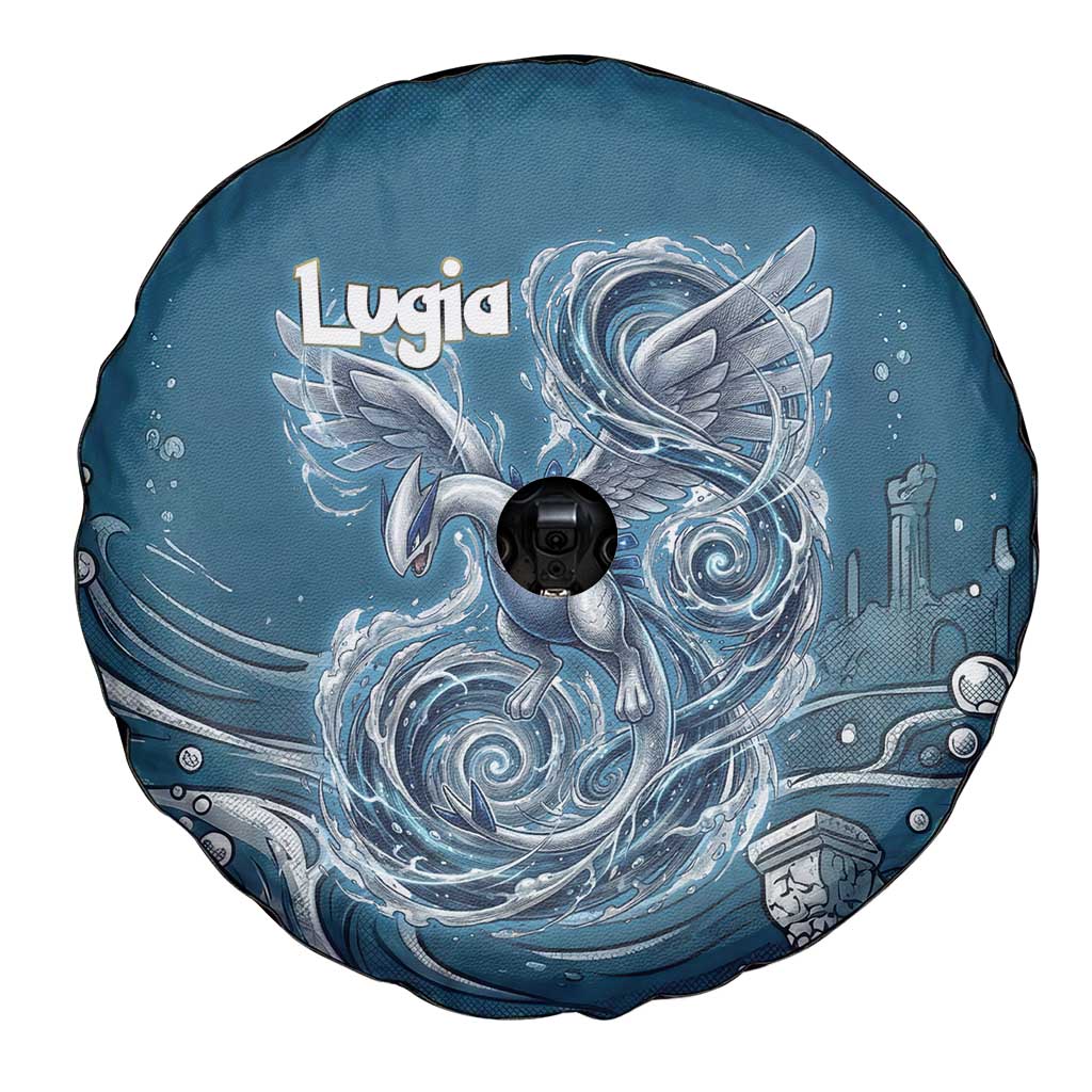Lugia Legendary Spare Tire Cover Lugia in the Lost Underwater Temple