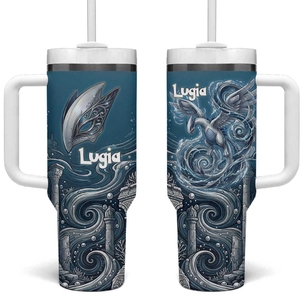 Lugia Legendary Tumbler With Handle Lugia in the Lost Underwater Temple