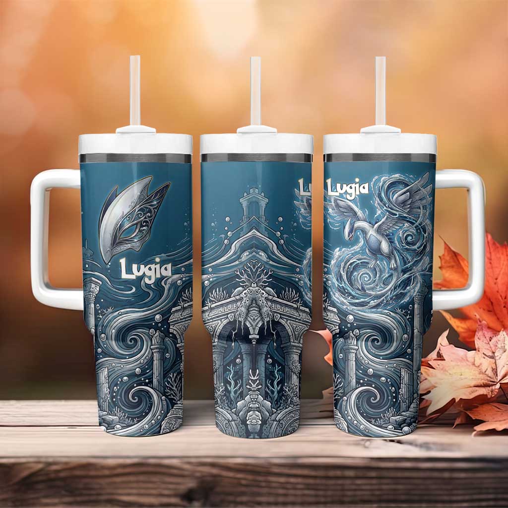 Lugia Legendary Tumbler With Handle Lugia in the Lost Underwater Temple