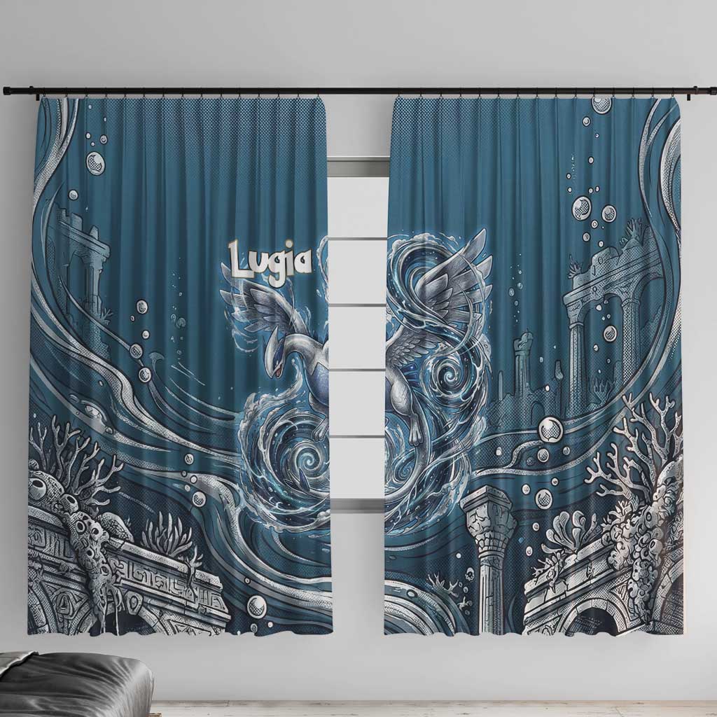 Lugia Legendary Window Curtain Lugia in the Lost Underwater Temple