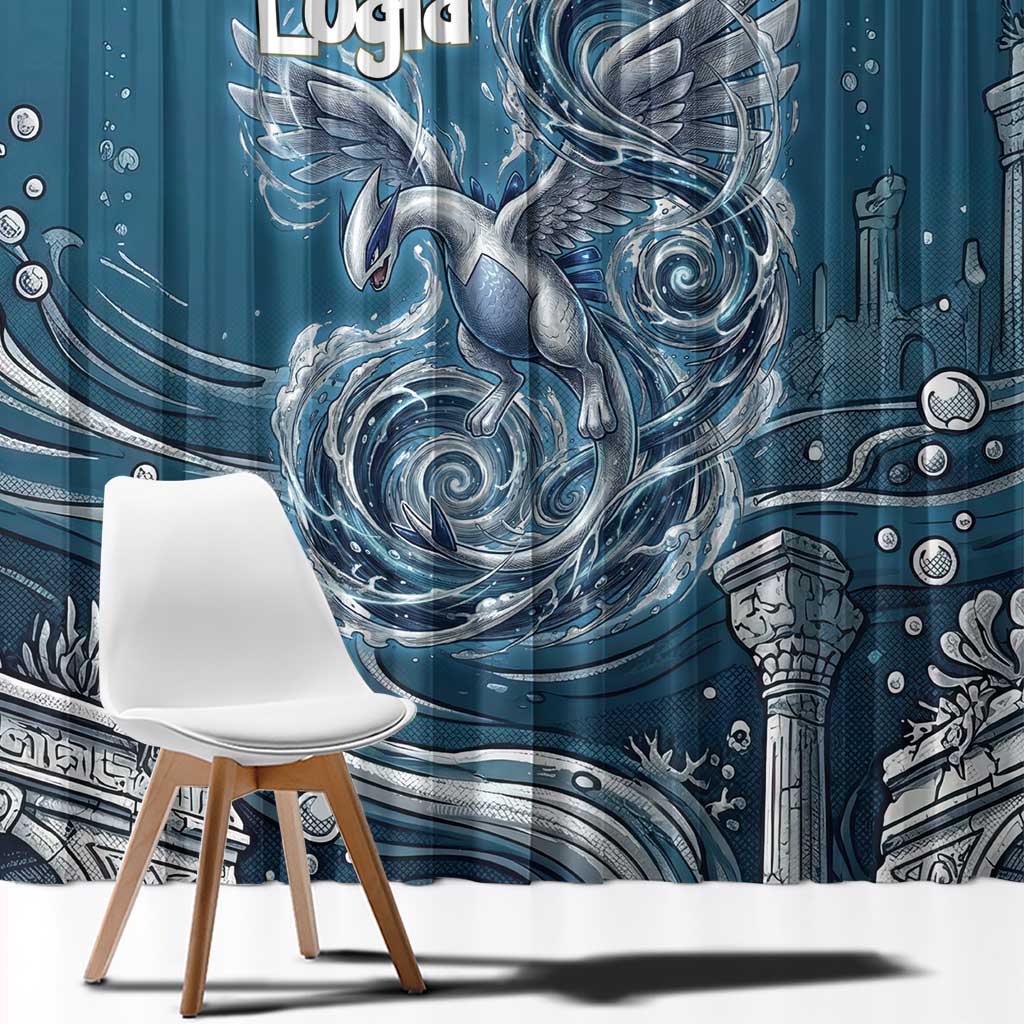 Lugia Legendary Window Curtain Lugia in the Lost Underwater Temple