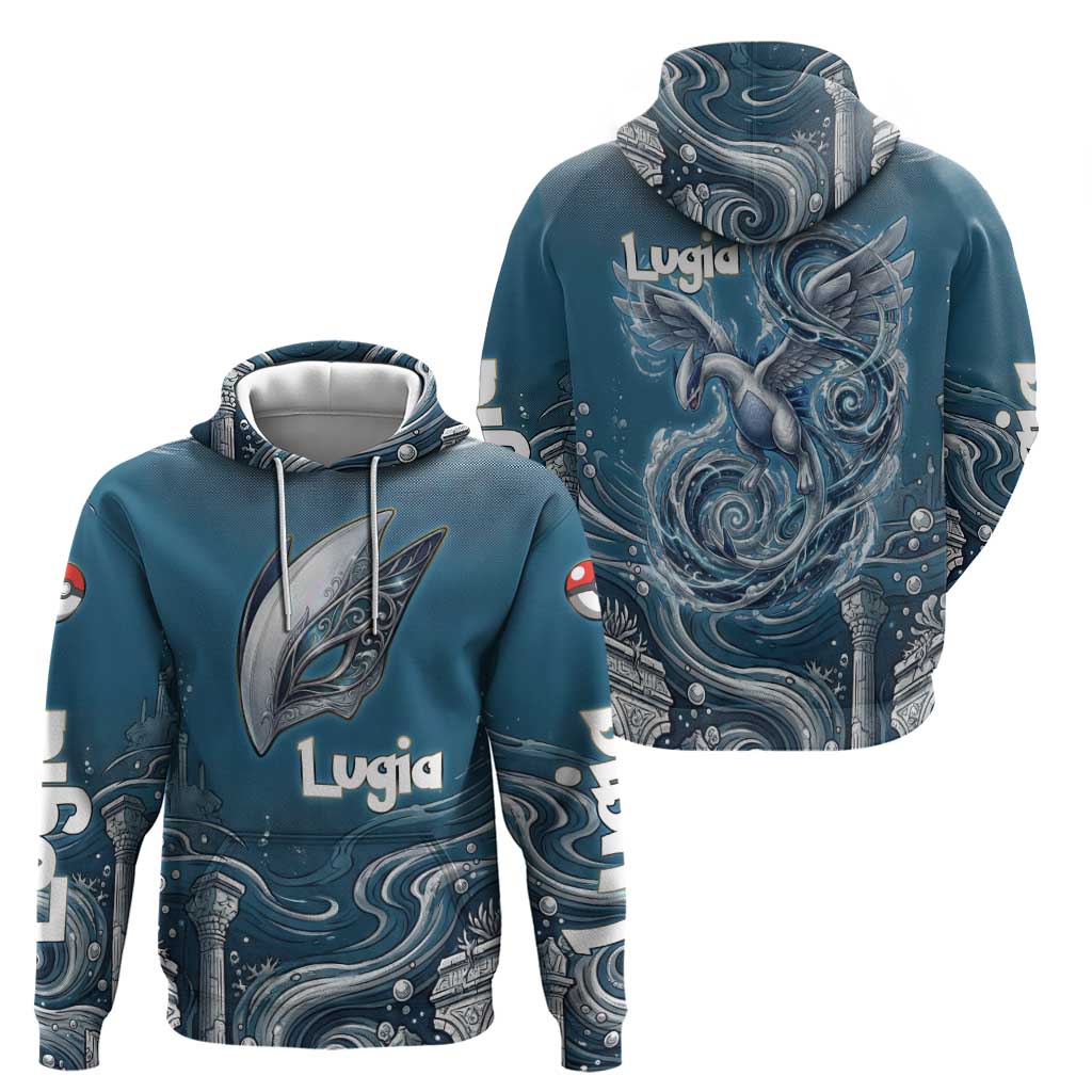 Lugia Legendary Zip Hoodie Lugia in the Lost Underwater Temple