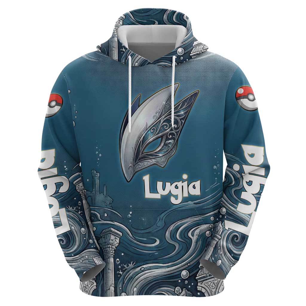 Lugia Legendary Zip Hoodie Lugia in the Lost Underwater Temple