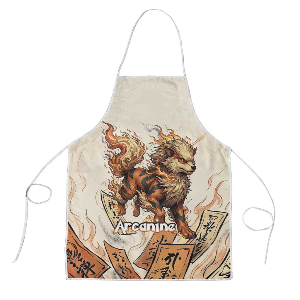 Arcanine Apron Japanese Spell Tag Fire Art