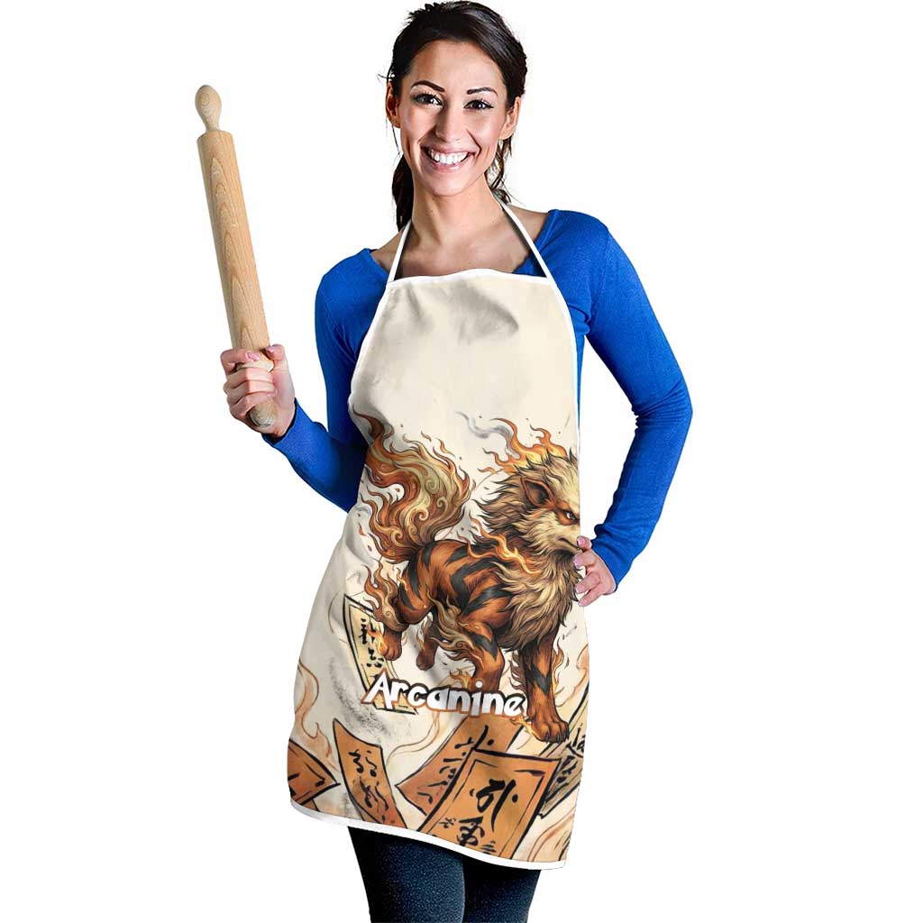 Arcanine Apron Japanese Spell Tag Fire Art
