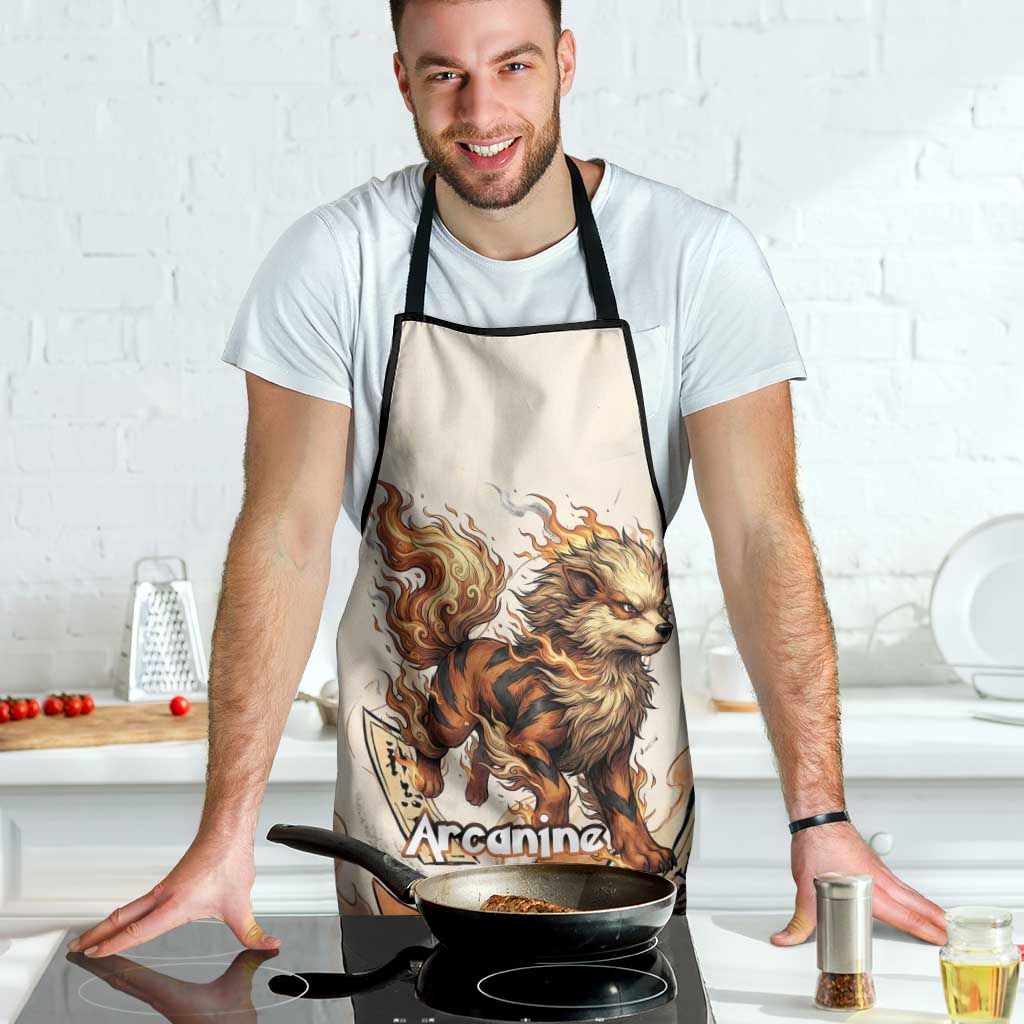 Arcanine Apron Japanese Spell Tag Fire Art