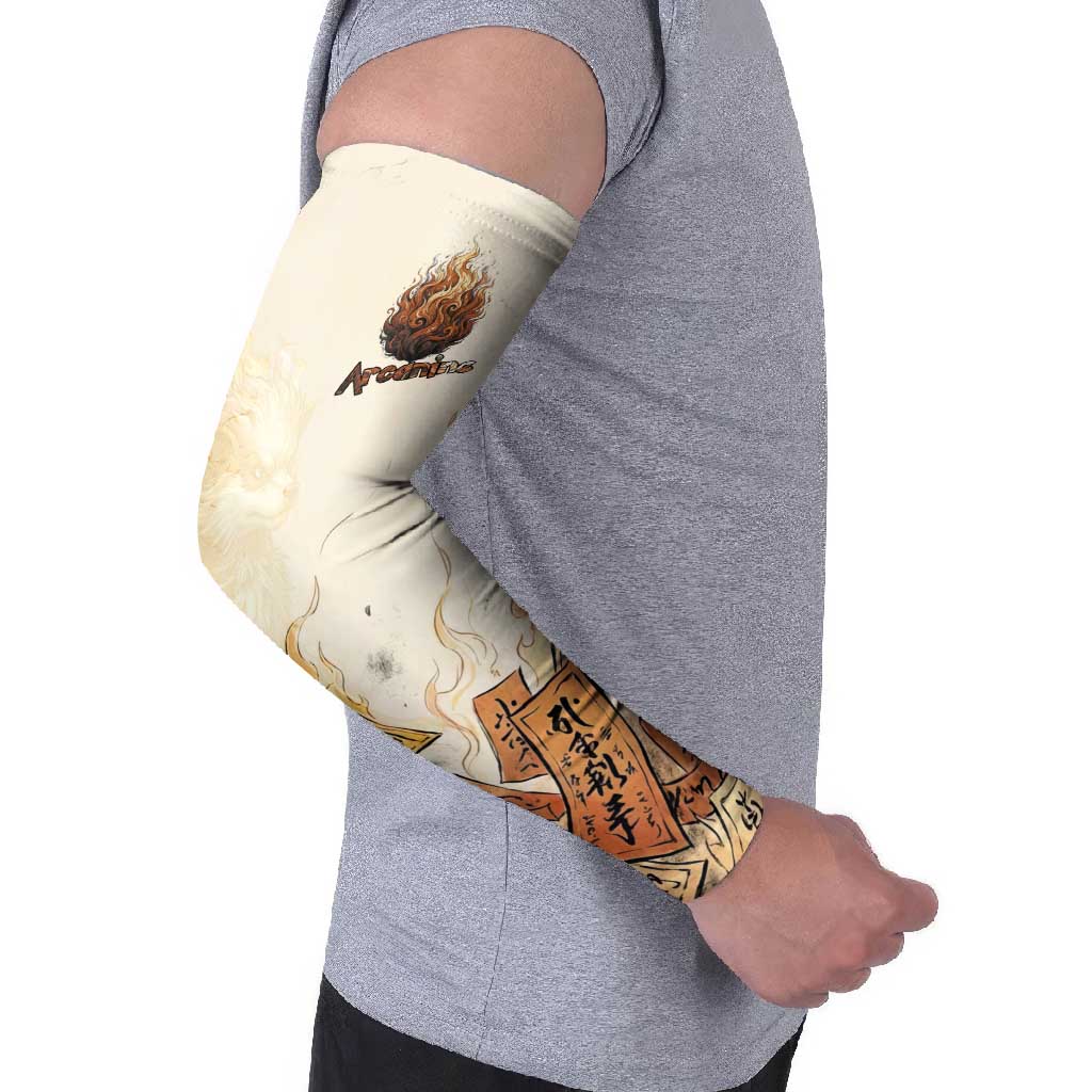 Arcanine Arm Sleeves Japanese Spell Tag Fire Art