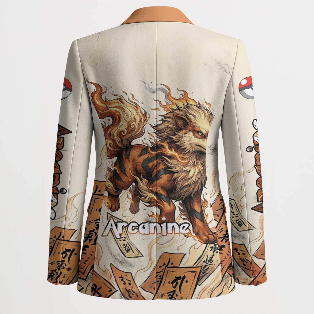 Arcanine Blazer Japanese Spell Tag Fire Art