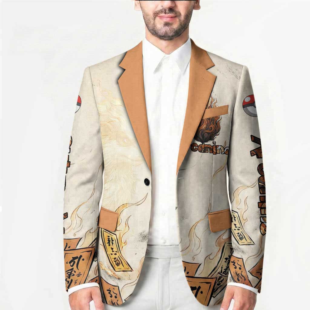 Arcanine Blazer Japanese Spell Tag Fire Art