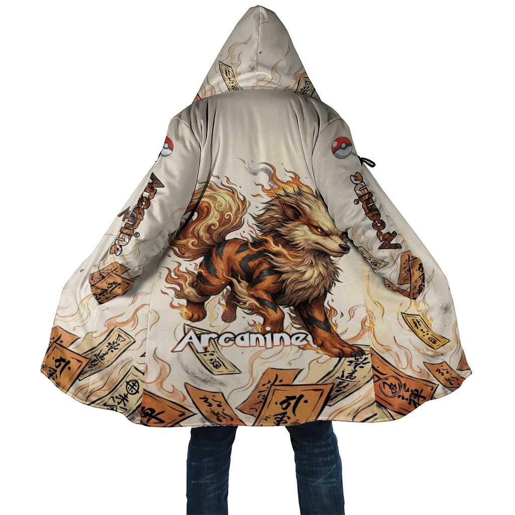 Arcanine Cloak Japanese Spell Tag Fire Art