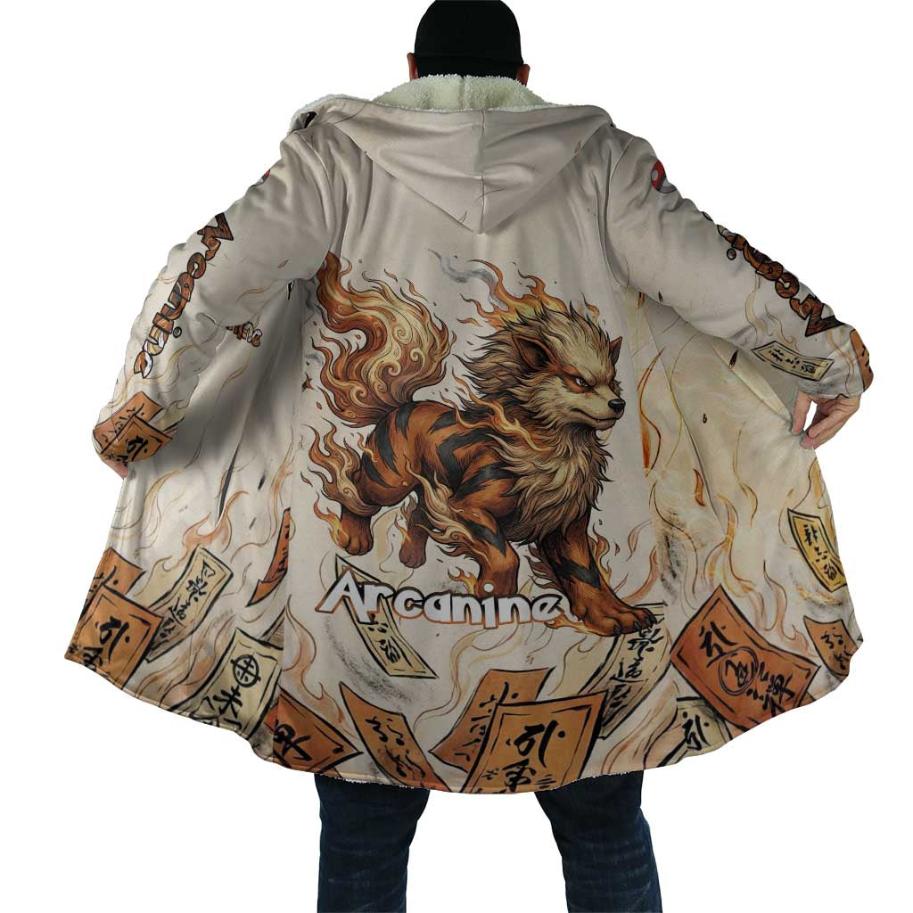 Arcanine Cloak Japanese Spell Tag Fire Art