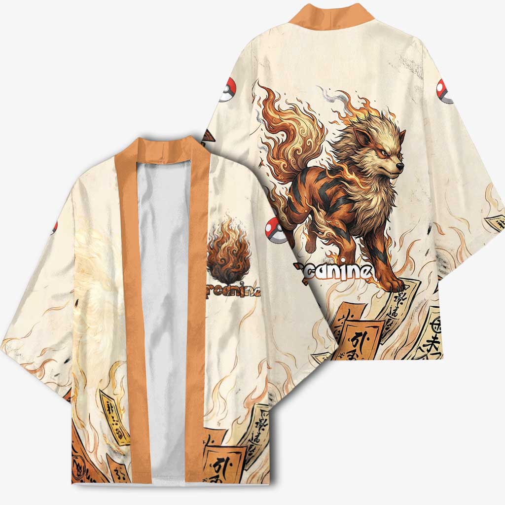 Arcanine Kimono Japanese Spell Tag Fire Art